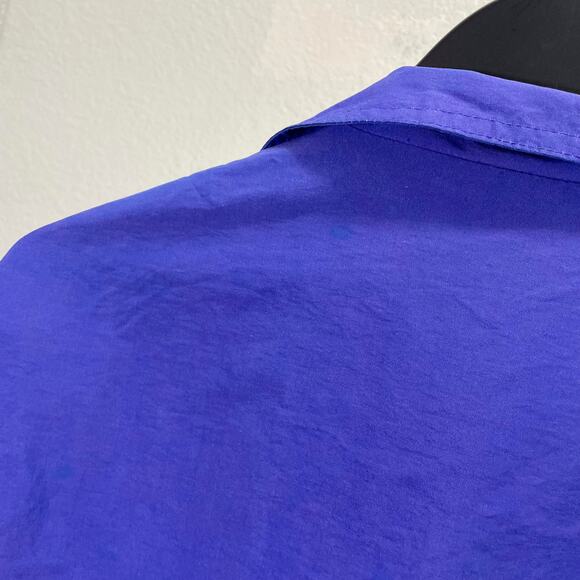 Vintage 90s Polo Ralph Lauren Blue Water Resistant Rain Jacket Oversized Medium - Picture 14 of 15